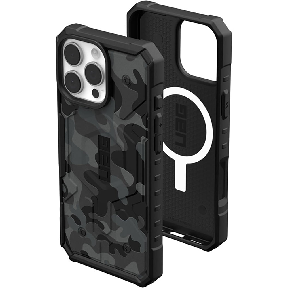 MagSafe pouzdro pro Apple iPhone 16 Pro, Urban Armor Gear, Pathfinder SE Midnight Camo, Maskáčové