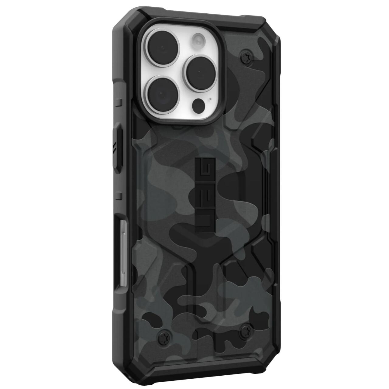 MagSafe pouzdro pro Apple iPhone 16 Pro, Urban Armor Gear, Pathfinder SE Midnight Camo, Maskáčové