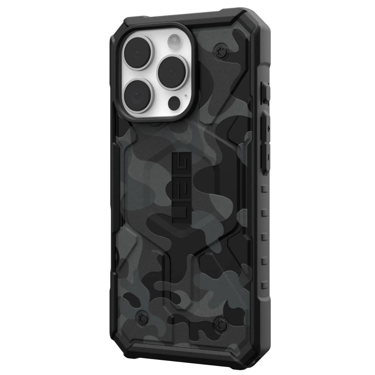 MagSafe pouzdro pro Apple iPhone 16 Pro, Urban Armor Gear, Pathfinder SE Midnight Camo, Maskáčové