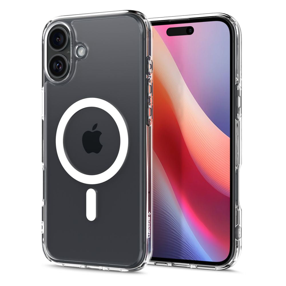 Pouzdro MagSafe pro Apple iPhone 16, Spigen, Ultra Hybrid, Bílá ACS08205