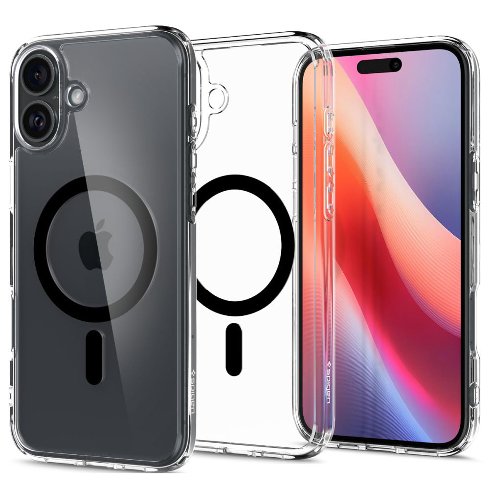 Pouzdro MagSafe pro Apple iPhone 16, Spigen, Ultra Hybrid, Černé ACS08206