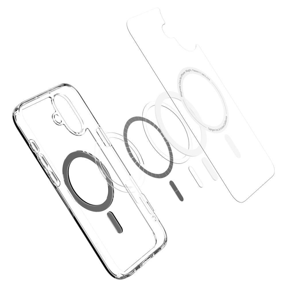 Pouzdro MagSafe pro Apple iPhone 16, Spigen, Ultra Hybrid, Černé ACS08206