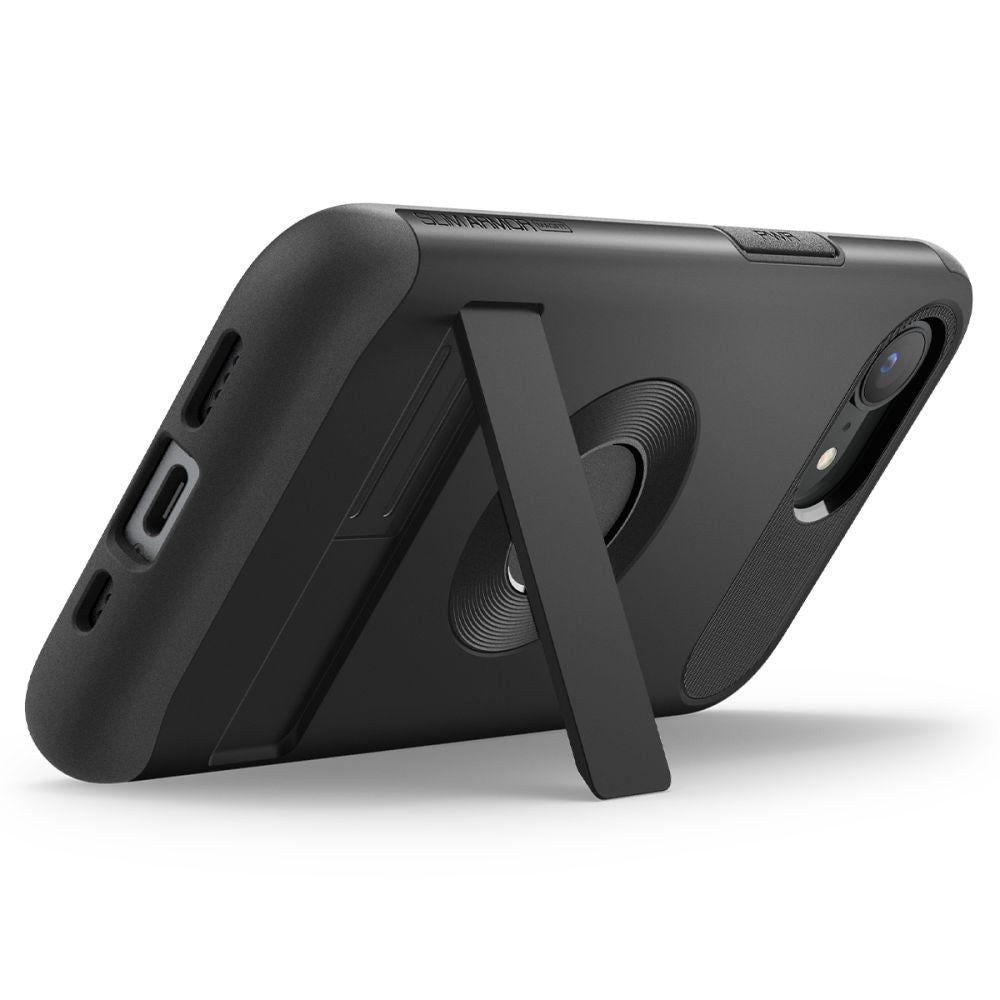 Pouzdro MagSafe pro Apple iPhone 17e / 16e, Spigen, Slim Armor, Černá