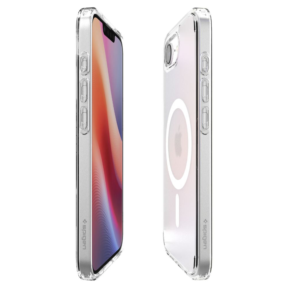 Pouzdro MagSafe pro Apple iPhone 17e / 16e, Spigen, Ultra Hybrid, Saténově bílé