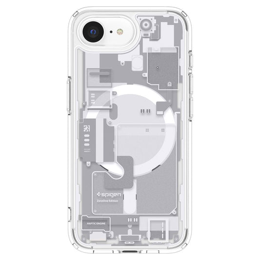 Pouzdro MagSafe pro Apple iPhone 17e / 16e, Spigen, Ultra Hybrid Zero One, Bílá