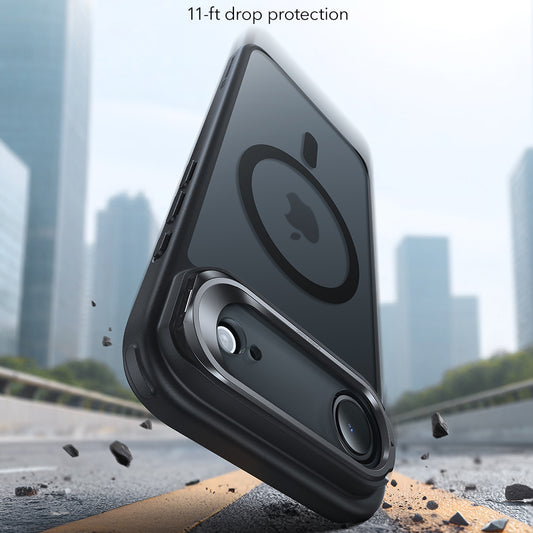 Pouzdro MagSafe pro Apple iPhone 17 Air, ESR, Classic Hybrid Kickstand, Saténově černé