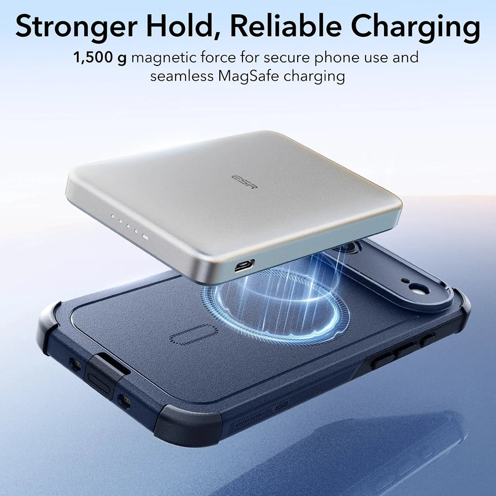 Pouzdro MagSafe pro Apple iPhone 17 Air, ESR, Cyber, Modrá