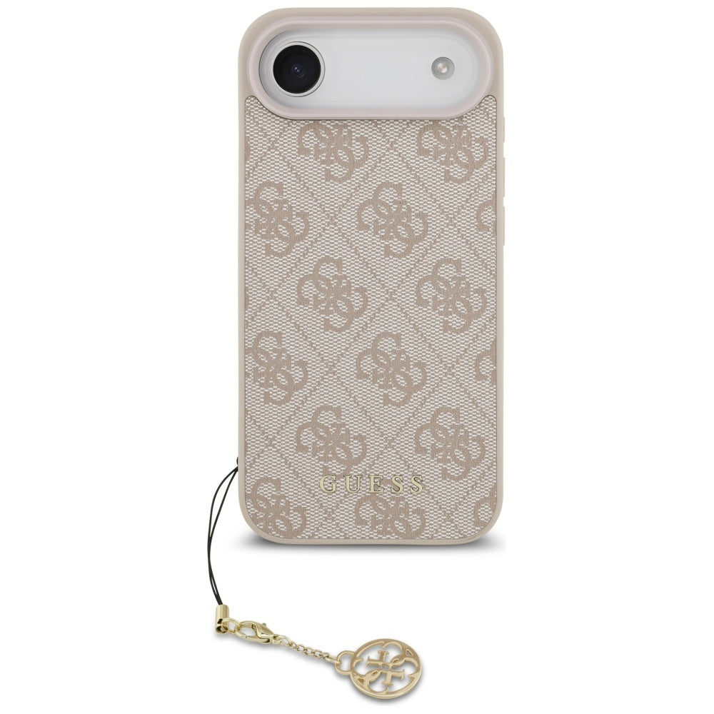Pouzdro MagSafe pro Apple iPhone 17 Air, Guess, 4G Charm Cradle, Růžové