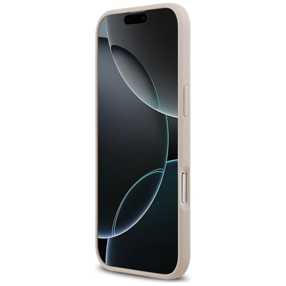 Pouzdro MagSafe pro Apple iPhone 17 Air, Guess, 4G Circle Classic Logo, Růžové