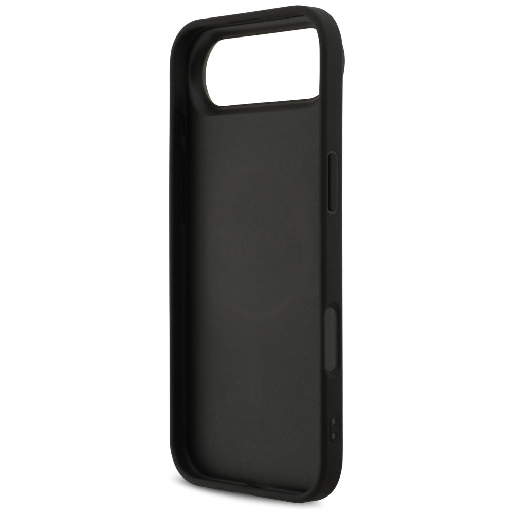 Pouzdro MagSafe pro Apple iPhone 17 Air, Guess, 4G Printed Stripes, Černá