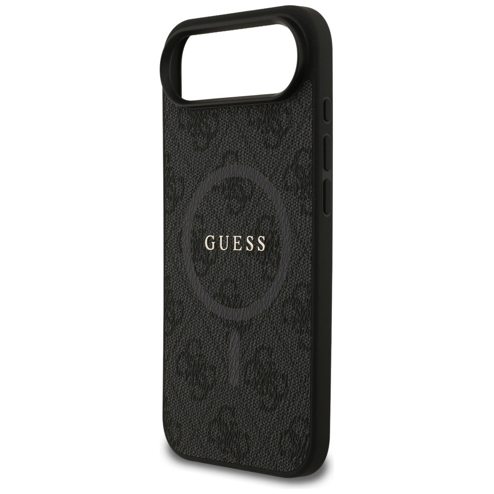 Pouzdro MagSafe pro Apple iPhone 17 Air, Guess, 4G Ring Classic Logo, Černá