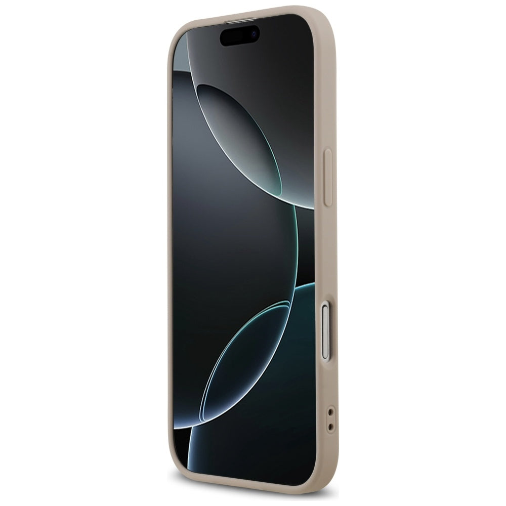Pouzdro MagSafe pro Apple iPhone 17 Air, Guess, 4G Ring Classic Logo, Růžové