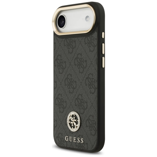 Pouzdro MagSafe pro Apple iPhone 17 Air, Guess, 4G Strass Logo, Černá