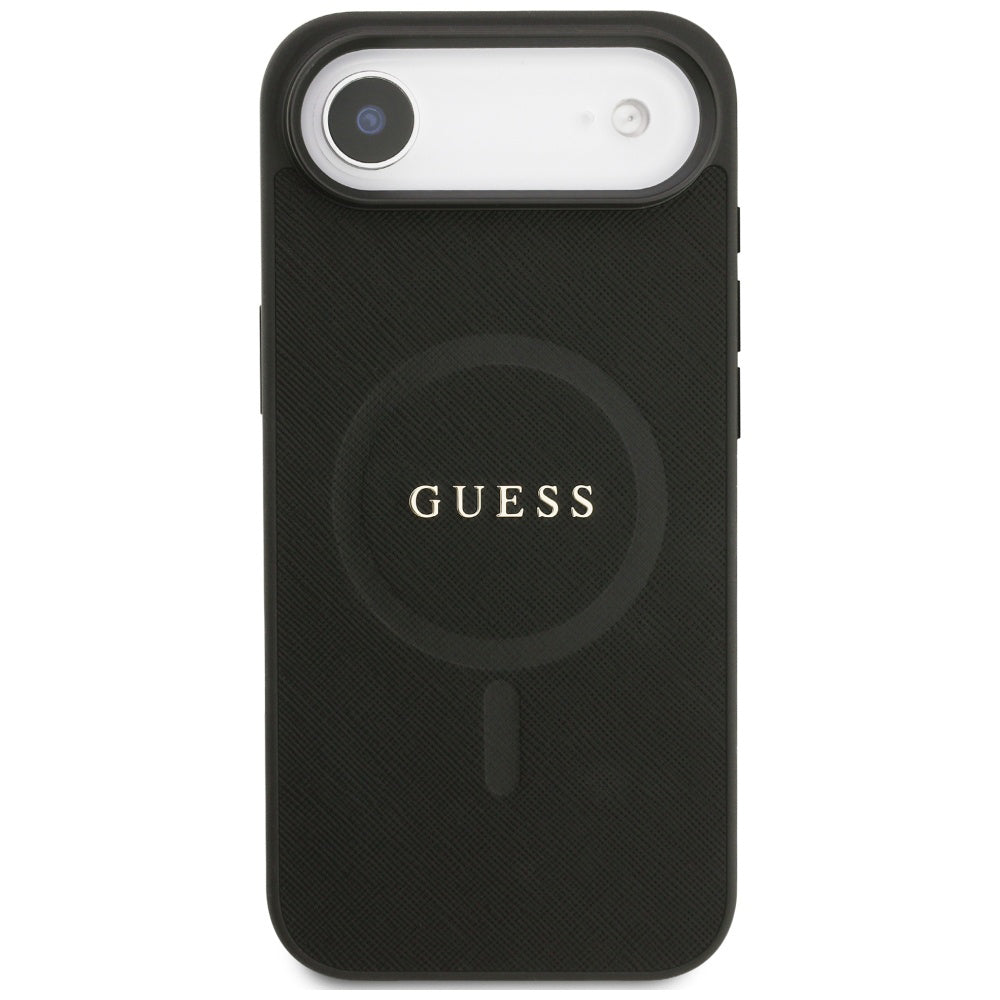 MagSafe Case for Apple iPhone 17 Air, Guess, Saffiano Classic Logo, Black