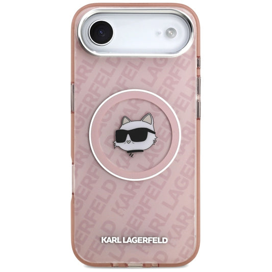 Pouzdro MagSafe pro Apple iPhone 17 Air, Karl Lagerfeld, IML Choupette`s Head, Růžová