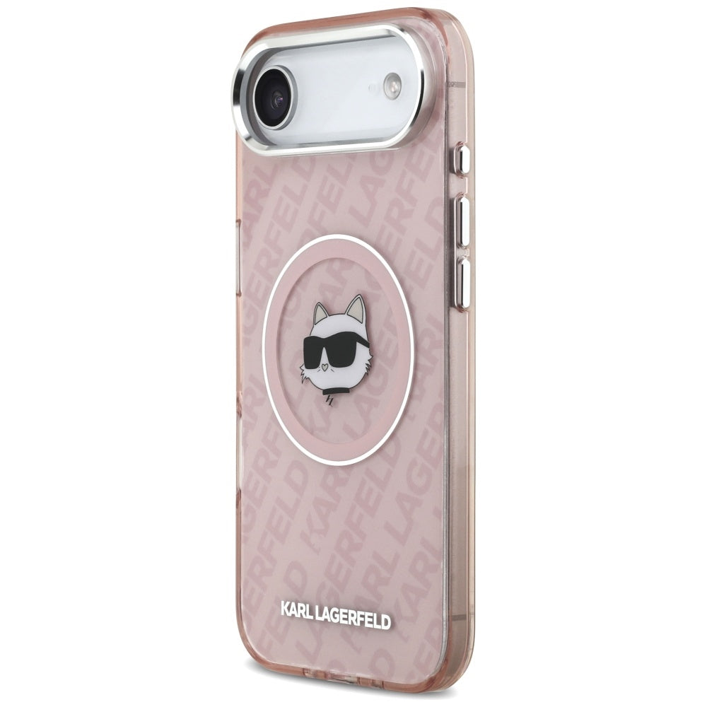 Pouzdro MagSafe pro Apple iPhone 17 Air, Karl Lagerfeld, IML Choupette`s Head, Růžová