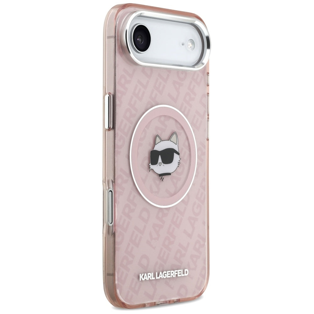 Pouzdro MagSafe pro Apple iPhone 17 Air, Karl Lagerfeld, IML Choupette`s Head, Růžová