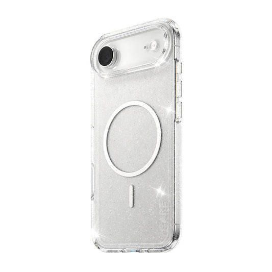 Pouzdro MagSafe pro Apple iPhone 17 Air, PanzerGlass, Care Urban Explorer Star Lit, Průhledná Bílá