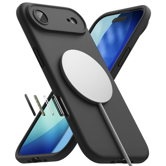 Pouzdro MagSafe pro Apple iPhone 17 Air, Ringke, Silikon, Černá