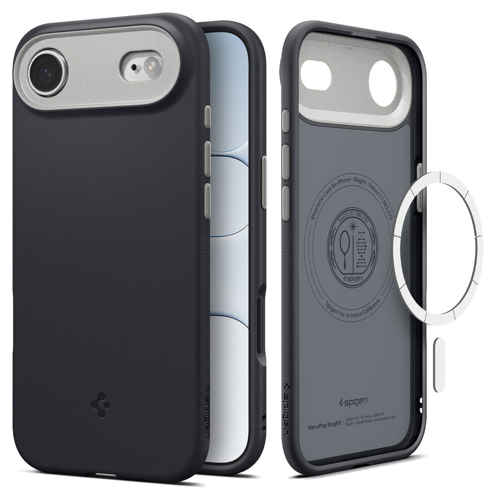 Pouzdro MagSafe pro Apple iPhone 17 Air, Spigen, Caseology Nano Pop, Černá ACS10301