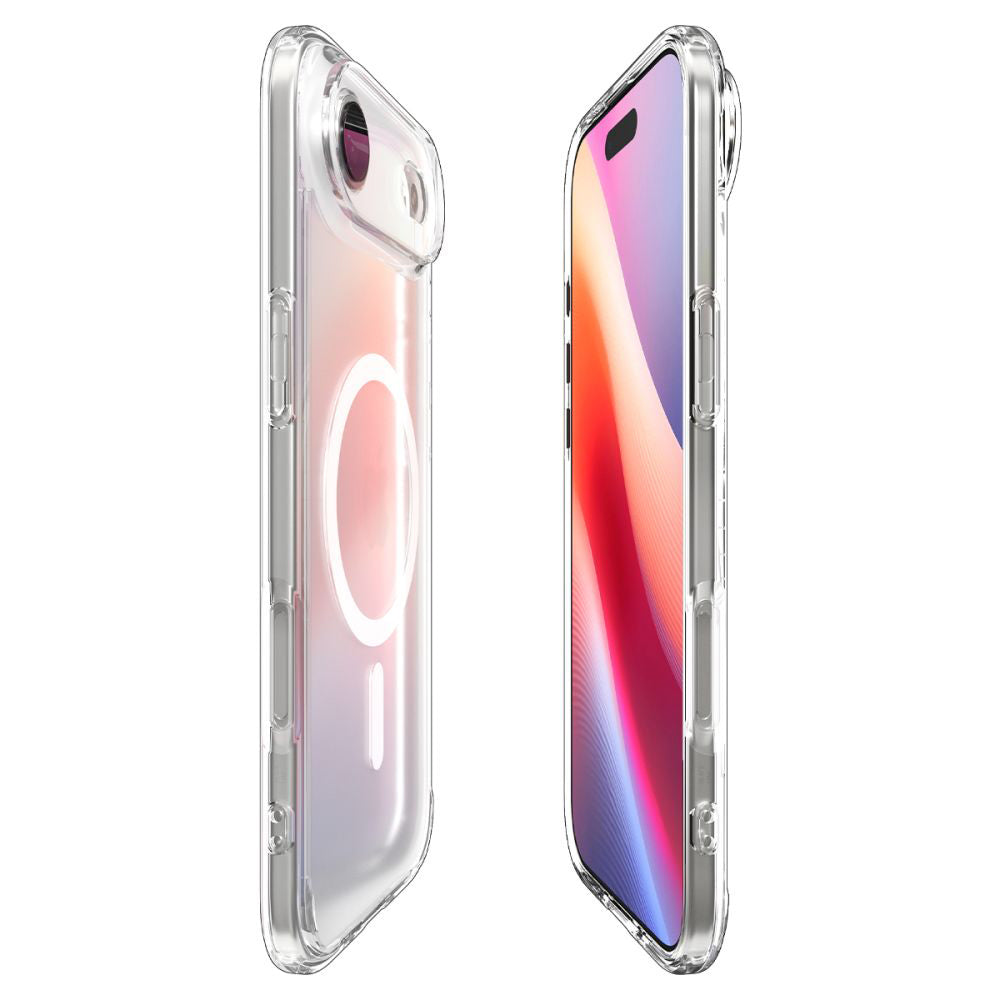 Pouzdro MagSafe pro Apple iPhone 17 Air, Spigen, Ultra Hybrid, Saténově bílé
