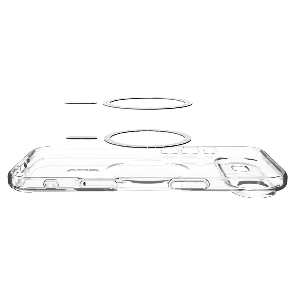 Pouzdro MagSafe pro Apple iPhone 17 Air, Spigen, Ultra Hybrid, Průhledné Zlaté ACS10315