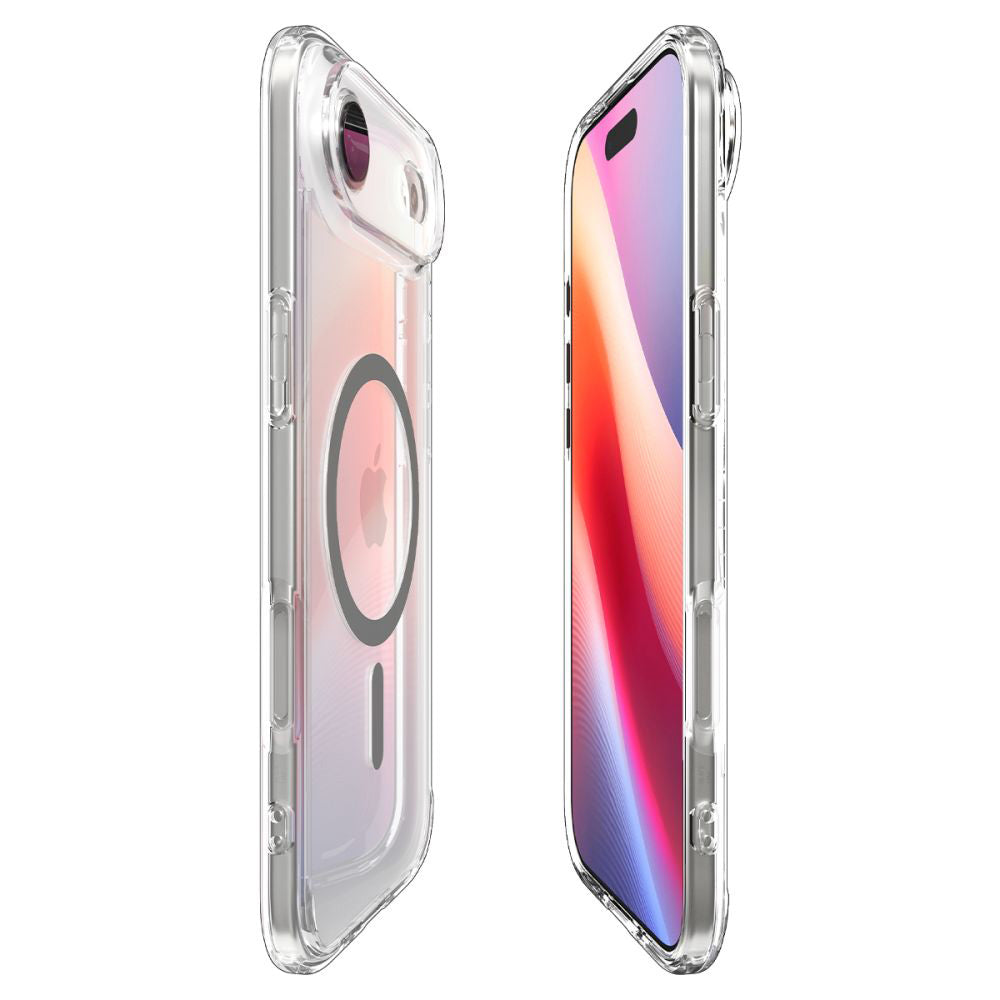 Pouzdro MagSafe pro Apple iPhone 17 Air, Spigen, Ultra Hybrid, Průhledně šedé ACS10314