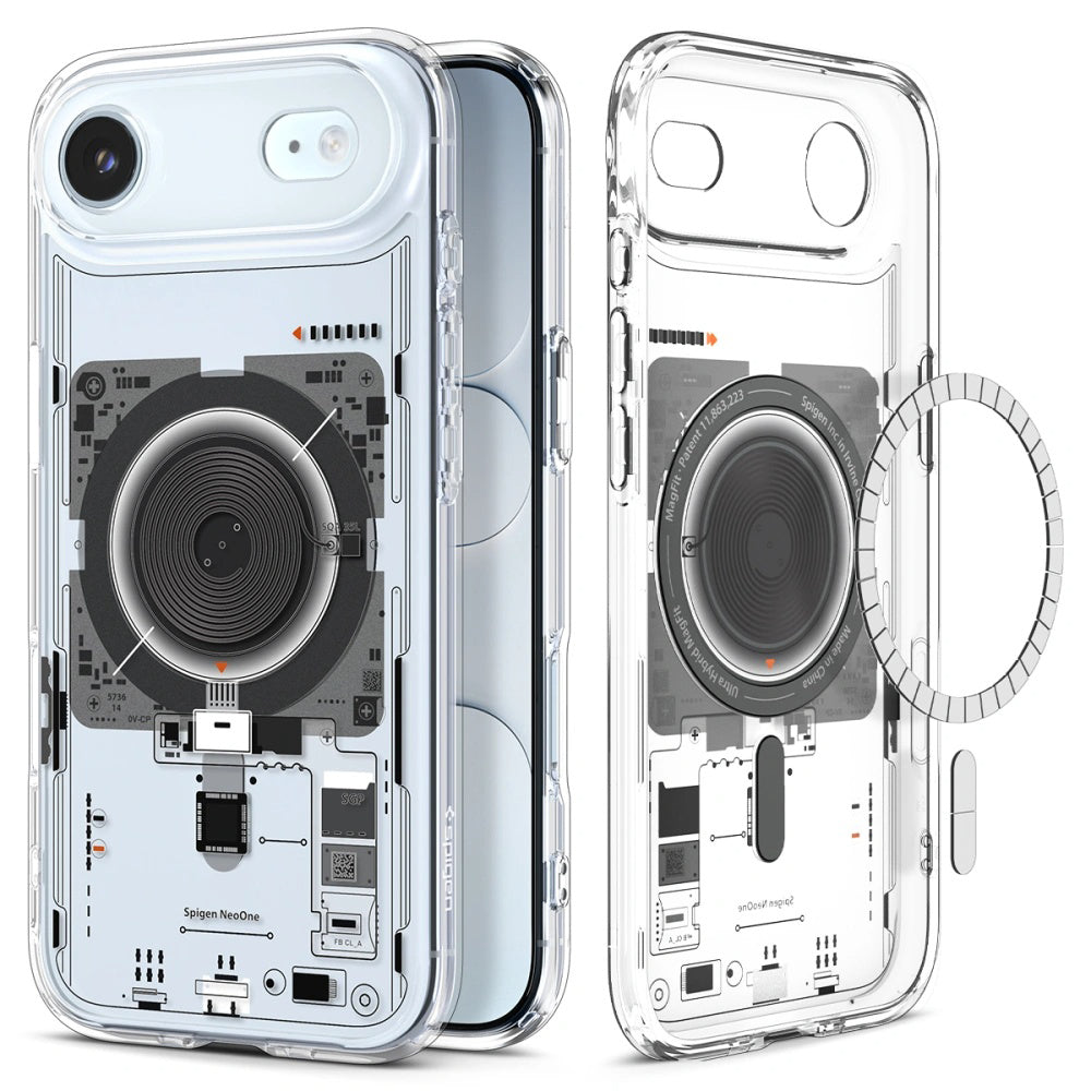 Pouzdro MagSafe pro Apple iPhone 17 Air, Spigen, Ultra Hybrid Neo One, Transparentní ACS10321