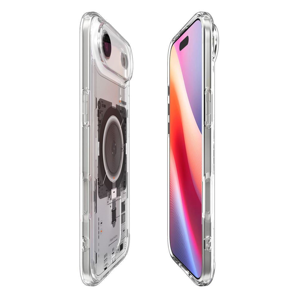 Pouzdro MagSafe pro Apple iPhone 17 Air, Spigen, Ultra Hybrid Neo One, Transparentní ACS10321