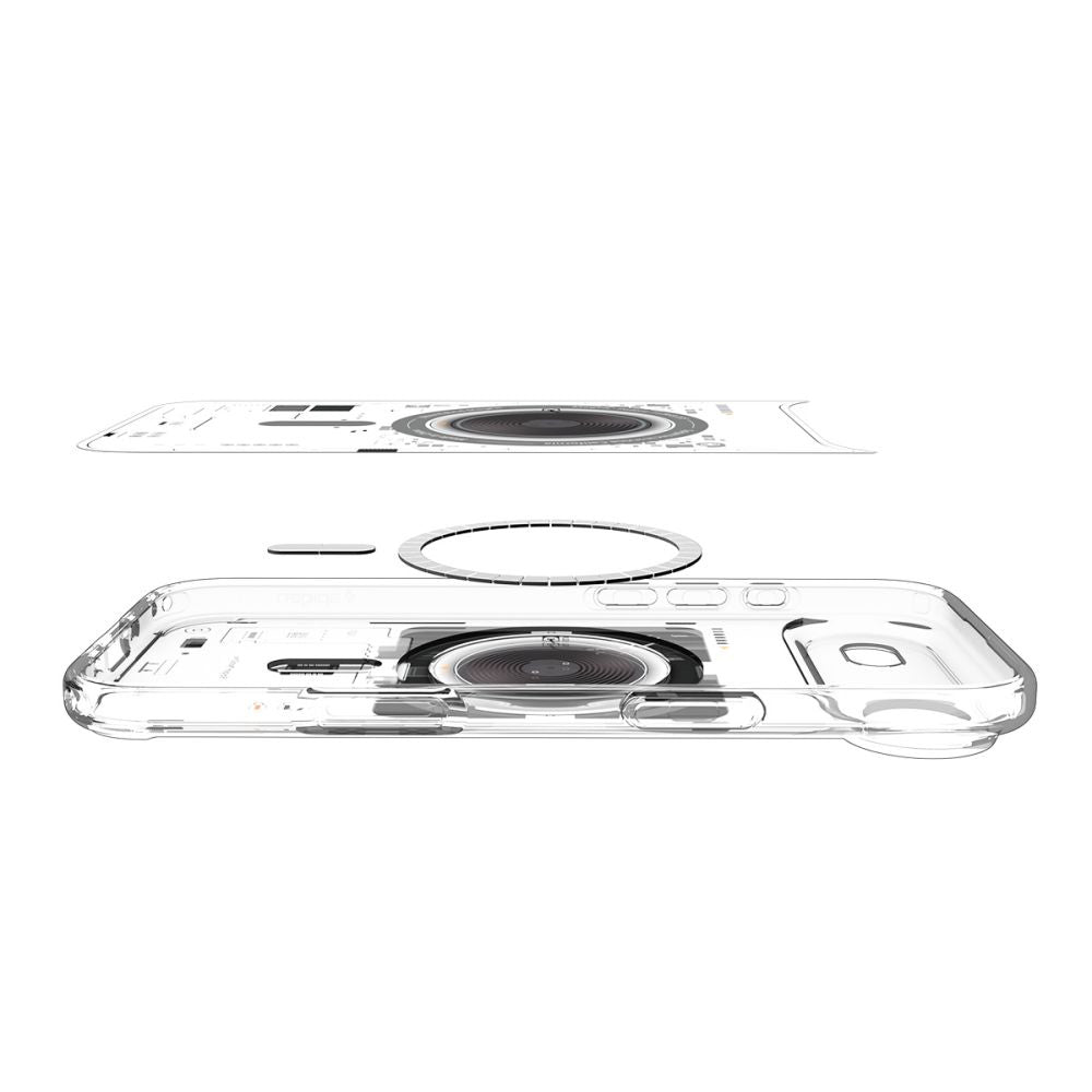 Pouzdro MagSafe pro Apple iPhone 17 Air, Spigen, Ultra Hybrid Neo One, Transparentní ACS10321
