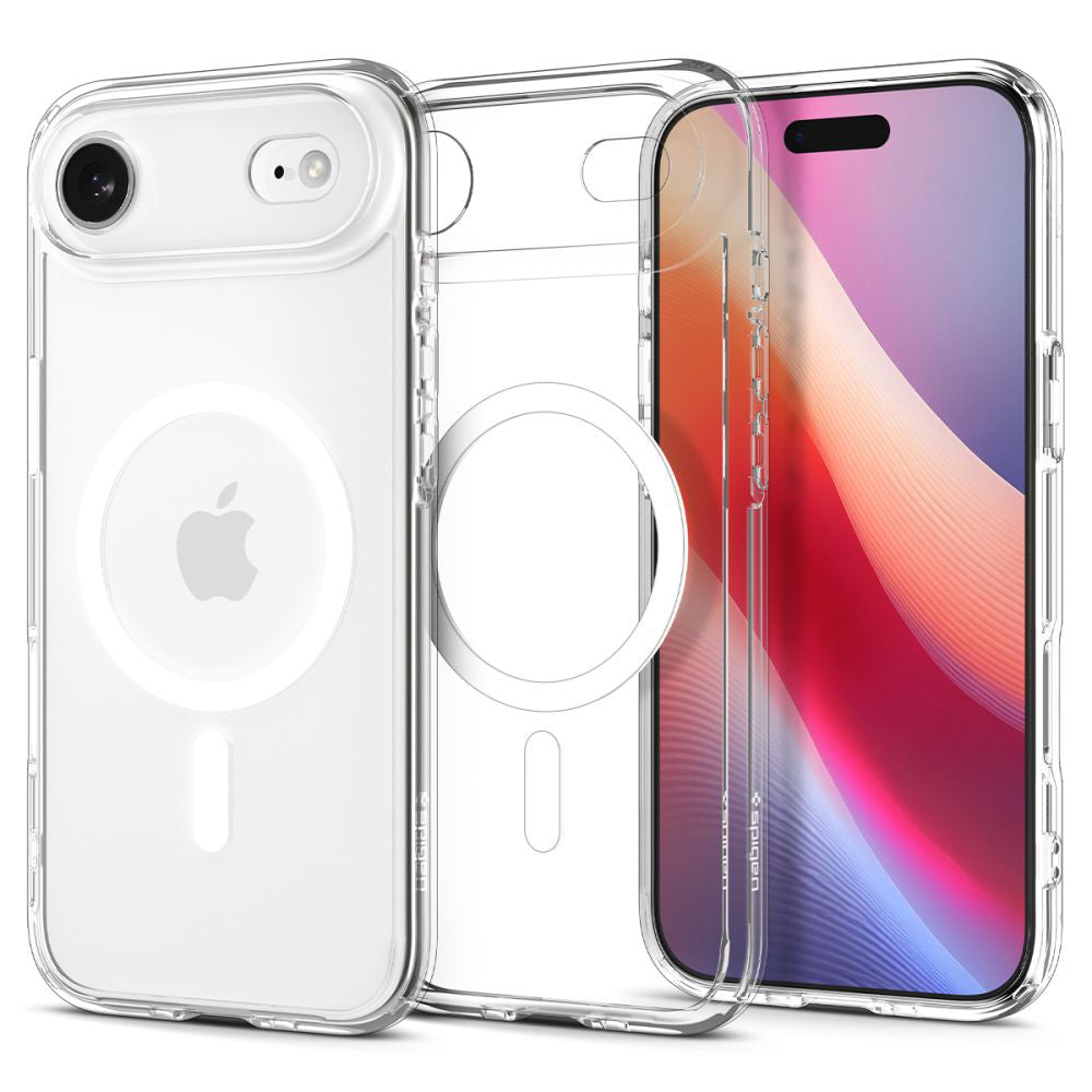 Pouzdro MagSafe pro Apple iPhone 17 Air, Spigen, Ultra Hybrid, Průhledná Bílá ACS10313