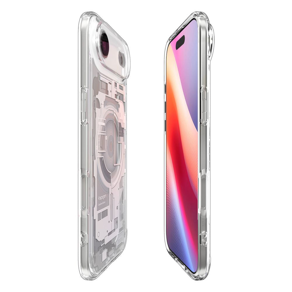 Pouzdro MagSafe pro Apple iPhone 17 Air, Spigen, Ultra Hybrid Zero One, Bílá ACS10318