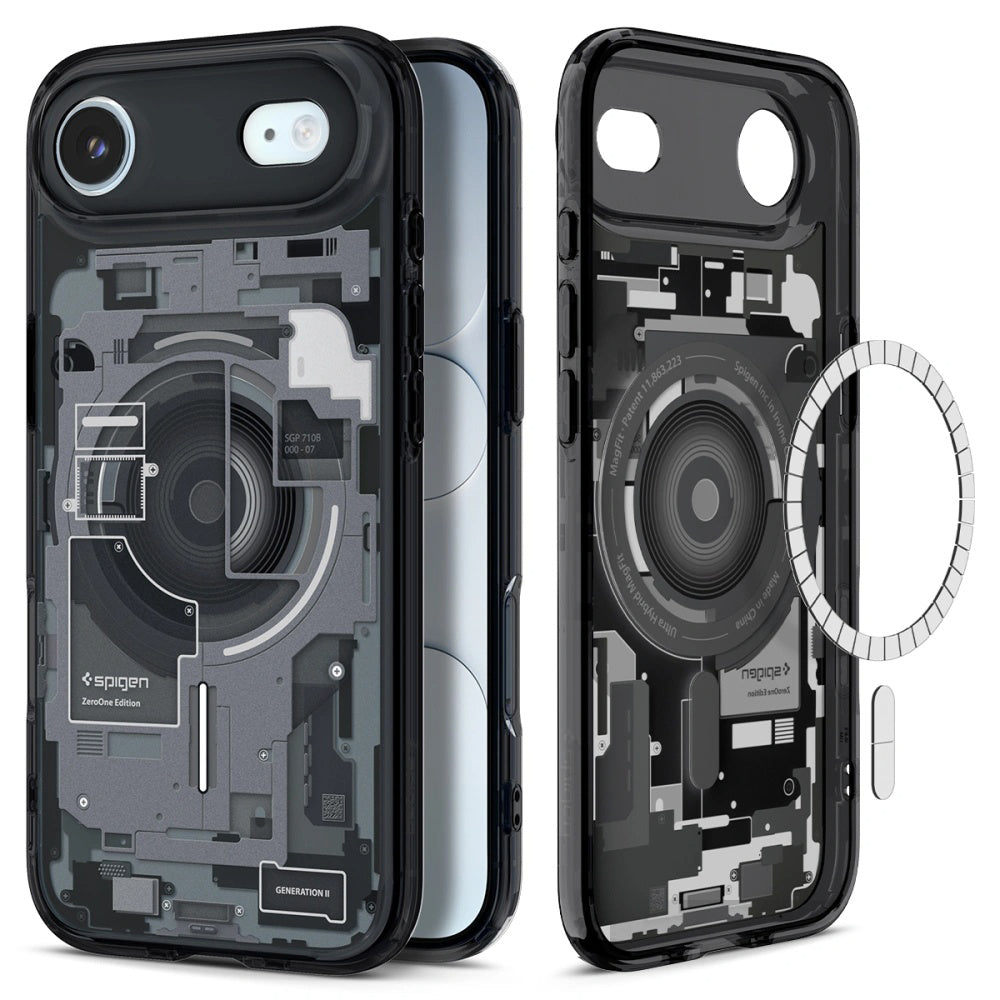 Pouzdro MagSafe pro Apple iPhone 17 Air, Spigen, Ultra Hybrid Zero One, Černé ACS10320