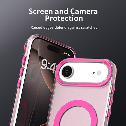 Pouzdro MagSafe pro Apple iPhone 17 Air, Techsuit, CandyCase, Růžová