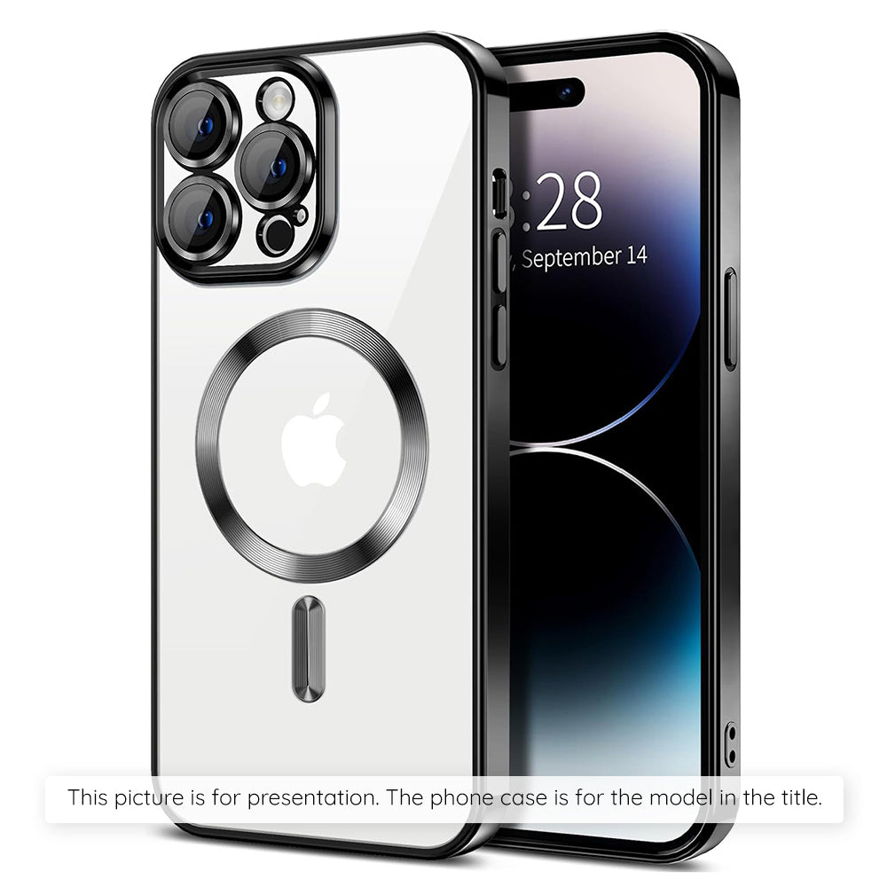 Pouzdro MagSafe pro Apple iPhone 17 Air, Techsuit, Luxury Crystal, Černá