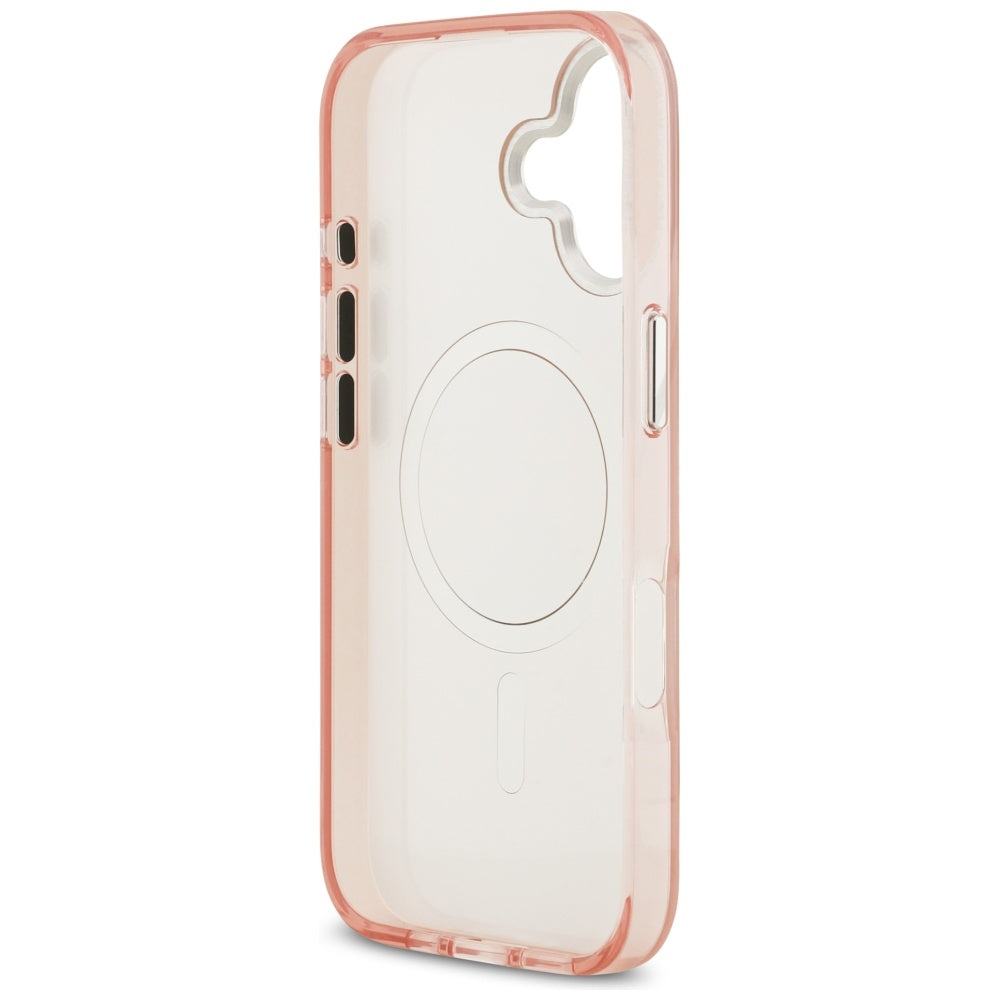 Pouzdro MagSafe pro Apple iPhone 17, Karl Lagerfeld, IML Aquarelle Logo Choupette, Růžové