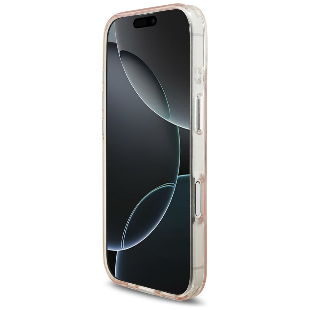 Pouzdro MagSafe pro Apple iPhone 17, Karl Lagerfeld, IML Logo RSG, Růžové