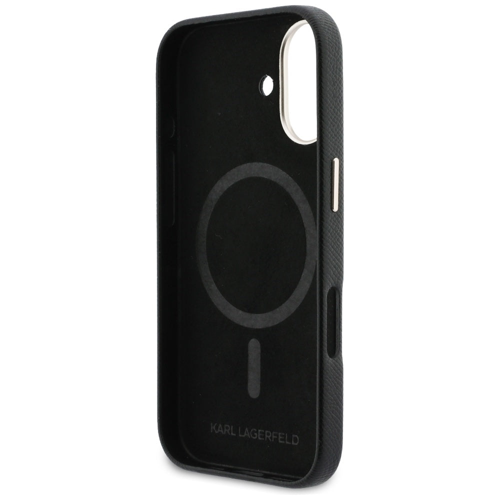 MagSafe Case for Apple iPhone 17, Karl Lagerfeld, Karl Head Logo, Black
