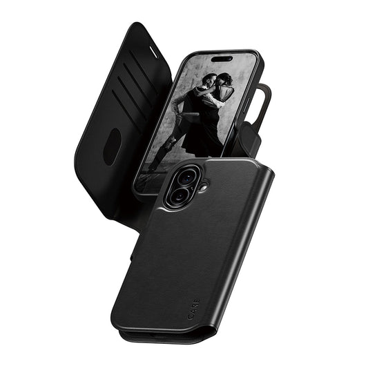 Pouzdro MagSafe pro Apple iPhone 17, PanzerGlass, Care Feature Tango Two-in-One, Černá