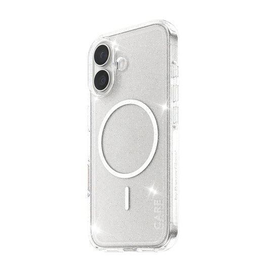 Pouzdro MagSafe pro Apple iPhone 17, PanzerGlass, Care Urban Explorer Star Lit, Průhledná Bílá