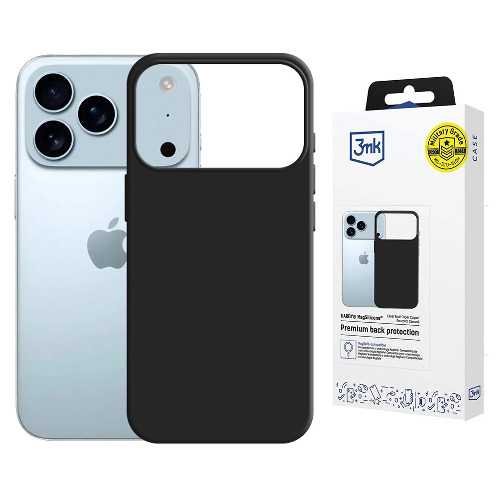 Pouzdro MagSafe pro Apple iPhone 17 Pro, 3MK, Hardy, Černé