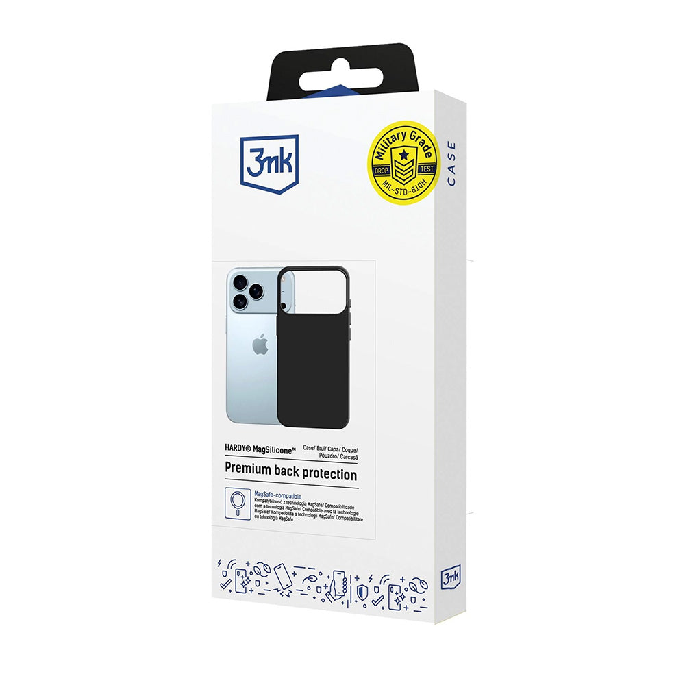 Pouzdro MagSafe pro Apple iPhone 17 Pro, 3MK, Hardy, Černé