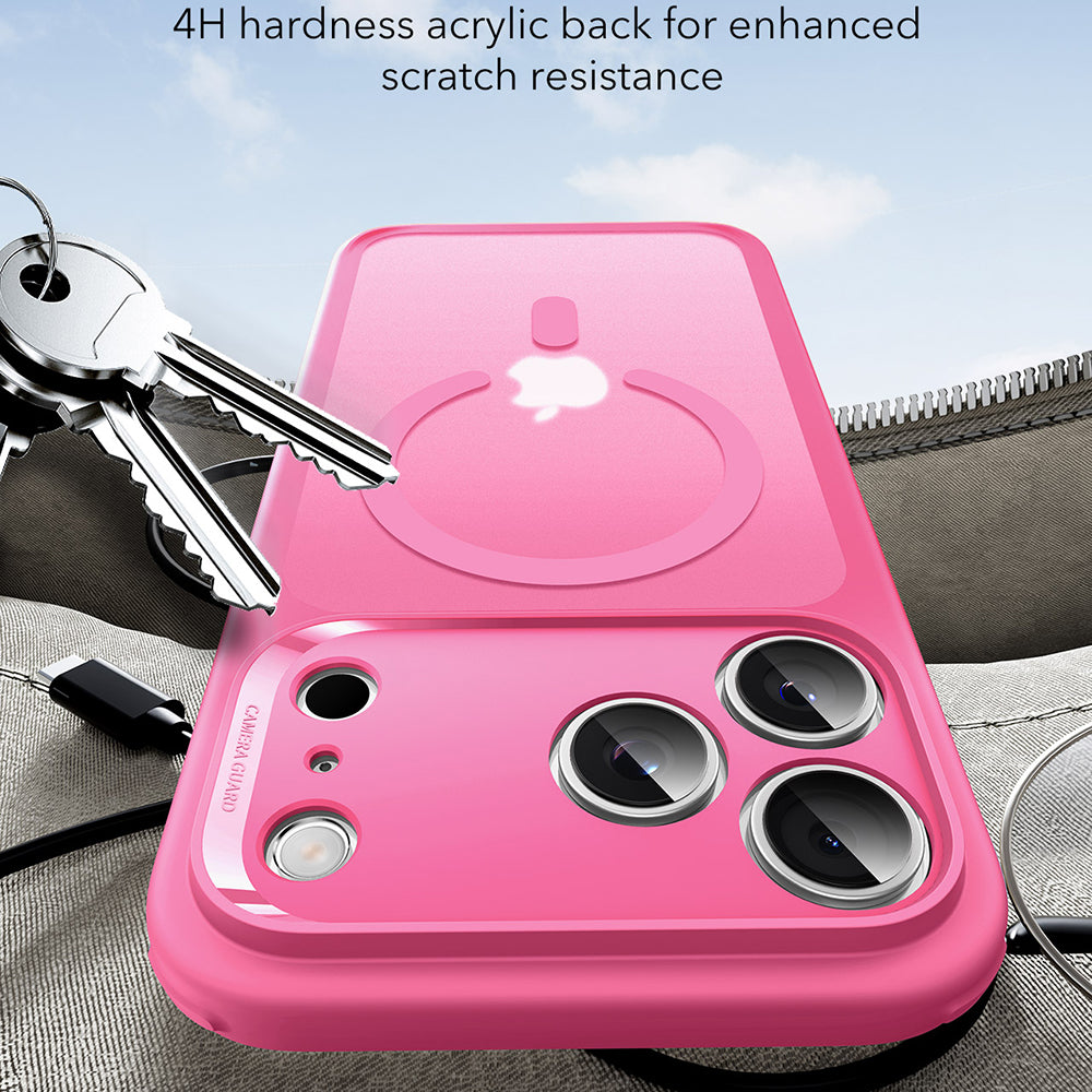 Pouzdro MagSafe pro Apple iPhone 17 Pro, ESR, Classic Hybrid, Saténově růžové