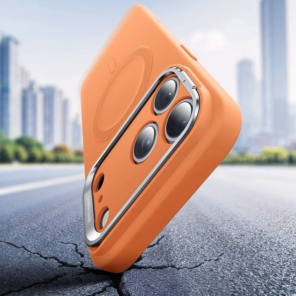 Pouzdro MagSafe pro Apple iPhone 17 Pro, ESR, Cloud Soft Kickstand, Oranžové
