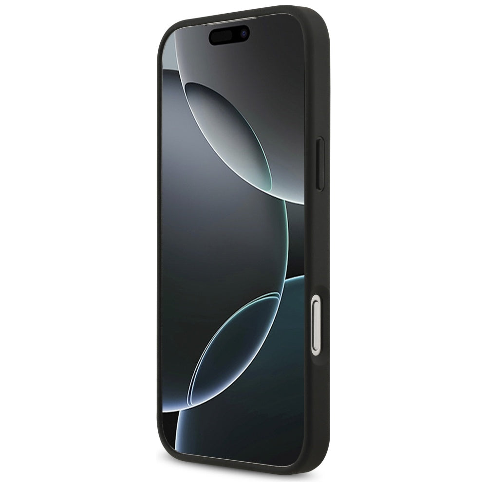 Pouzdro MagSafe pro Apple iPhone 17 Pro, Guess, 4G Circle Classic Logo, Černá