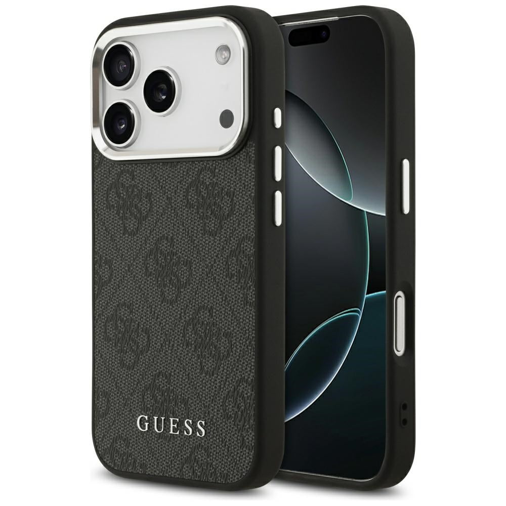Pouzdro MagSafe pro Apple iPhone 17 Pro, Guess, 4G Classic Logo, Černá