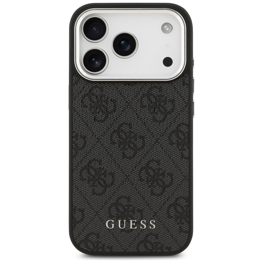 Pouzdro MagSafe pro Apple iPhone 17 Pro, Guess, 4G Classic Logo, Černá