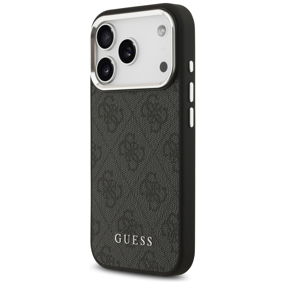 Pouzdro MagSafe pro Apple iPhone 17 Pro, Guess, 4G Classic Logo, Černá
