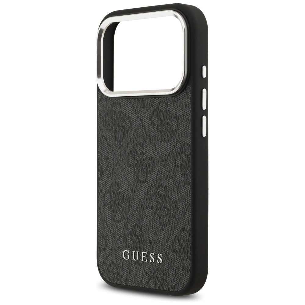 Pouzdro MagSafe pro Apple iPhone 17 Pro, Guess, 4G Classic Logo, Černá