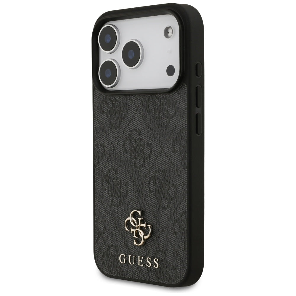 Pouzdro MagSafe pro Apple iPhone 17 Pro, Guess, 4G Small and Classic Logo, Černá